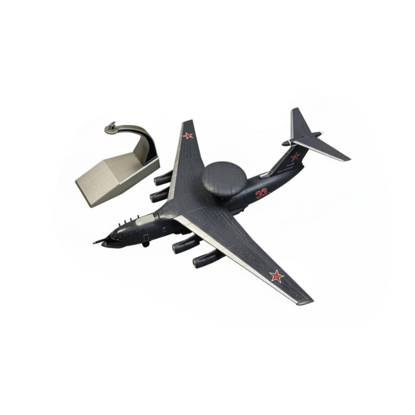 Aerei Militari Modellini Aereo da Collezione Aereo in Miniatura Riproduzione Diecast 1 200 A-50U con Dettagli Meticolosi in Lega E Plastica con Base