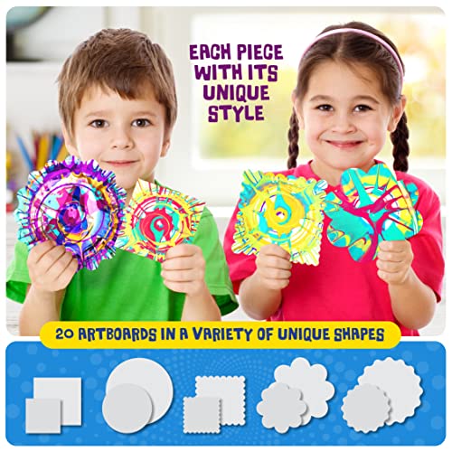 Dan&Darci DD-072B Paint Spin Art Machine Kit For Kids - Arts & Crafts For Boys & Girls Ages - Easter Art Craft Set Gifts For 6-9 Year Old Boy, Girl- Cool Painting Spinner Toys Kits Sets thumb #5