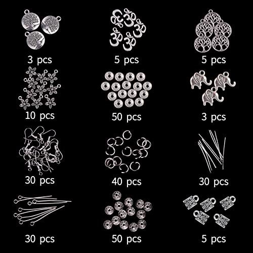 Nenjing 504pcs Chakra Beads Lava Bead,8mm Natural Semi Precious Stone Beads Kits Threading Loose Bracelet Bead Adult Craft Jewelry Bracelets Kits with Gift Bags - Image 2