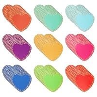 Papierausschnitte, 108 Stück Herz Deko Papier für Pinnwand Tafel Party, DIY Doppelseitige Bunte Papier Ausschnitte in 9 Farben, Dekoration für Klassenzimmer Kinderzimmer Büro Schule