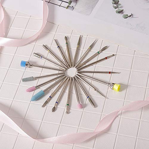 Firtink 20pcs Diamant Bits Set Nagelfräser Professioneller Schleifkörper Schleifkopf Nagelfräser Aufsätze Set für… – Bild 8