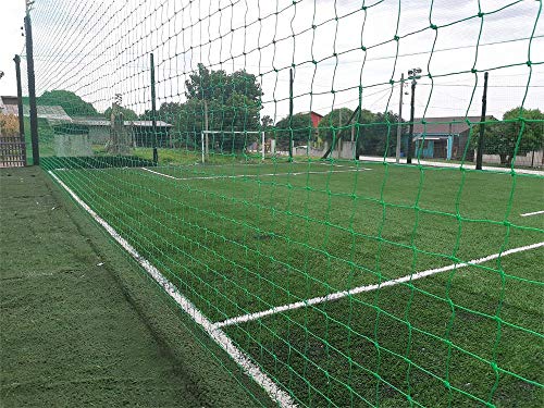 Rede de Proteção Esportiva 7x40m Fio 4 Malha 12cm Verde