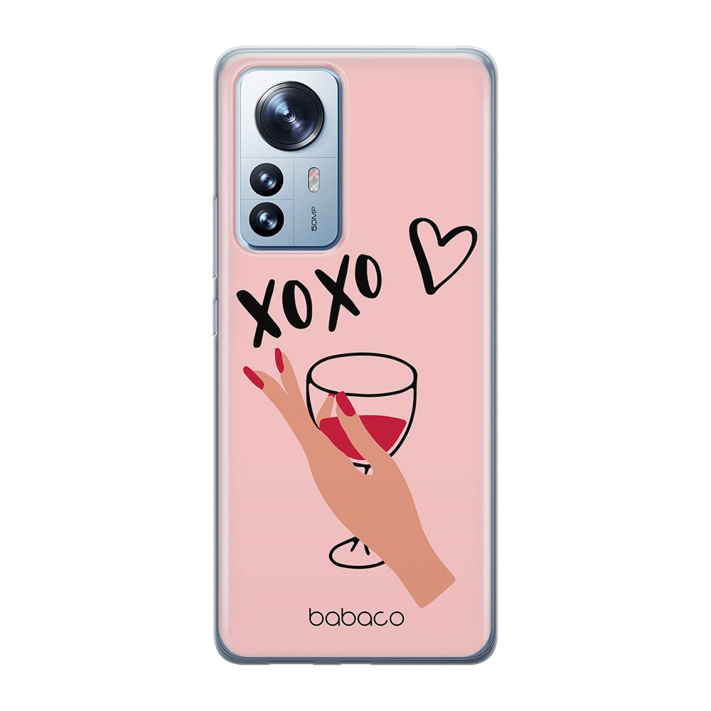 Babaco ERT GROUP mobile phone case for Xiaomi 12 PRO original and officially Licensed pattern XOXO 001 optimally adapted to the shape of the mobile phone, case made of TPU