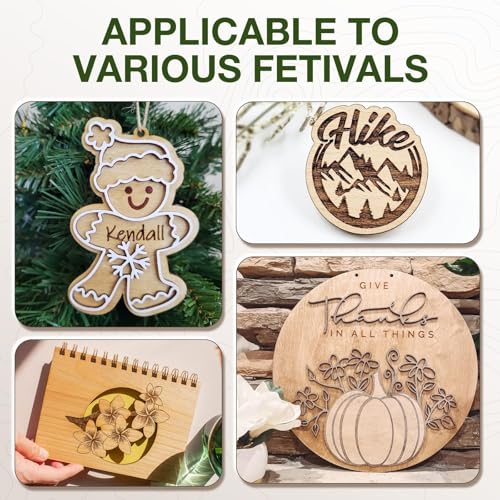 ROBOTIME 30-Pack Basswood Sheets 1/8" x 12" x 16" - Laser Engraving Blanks, 3mm Wood for Laser Cutting and Engraving - Image 5