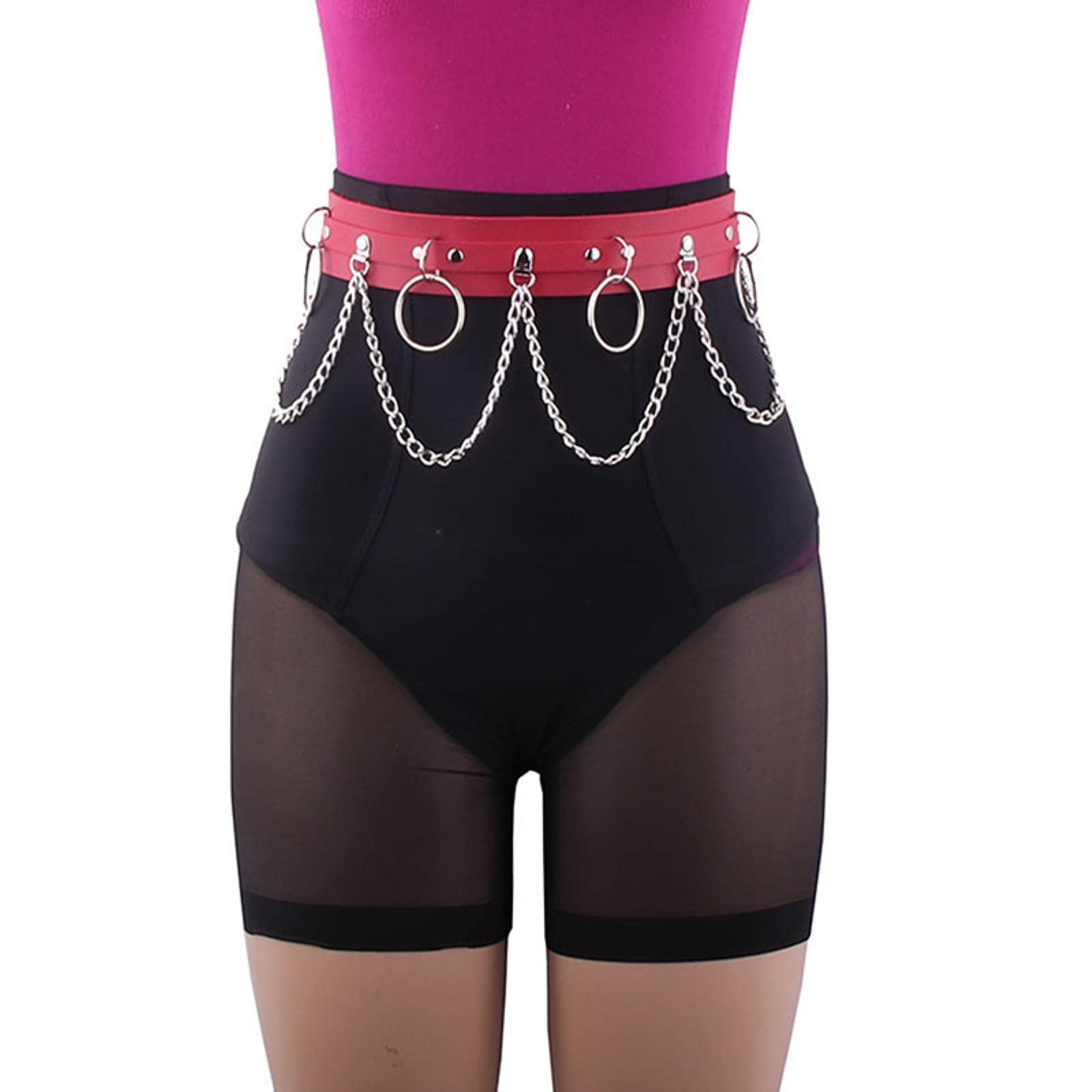 Ceinture Avec Poche Pour Femmes – Style Gothique Punk, Boucle En Forme De Cœur – Taille Réglable, Matière Durable – Accessoire Tendance