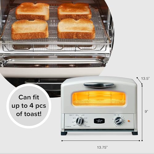 HeatMate-Countertop-Pop-Up-Toaster-Oven-with-Graphite-Heating-Technology-Eggshell-White HeatMate Countertop Pop Up Toaster Oven with Graphite Heating Technology Eggshell White
