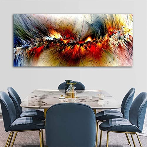 Diamond Painting Abstrakte Rote Wolke - 50x150cm DIY Diamant Bild