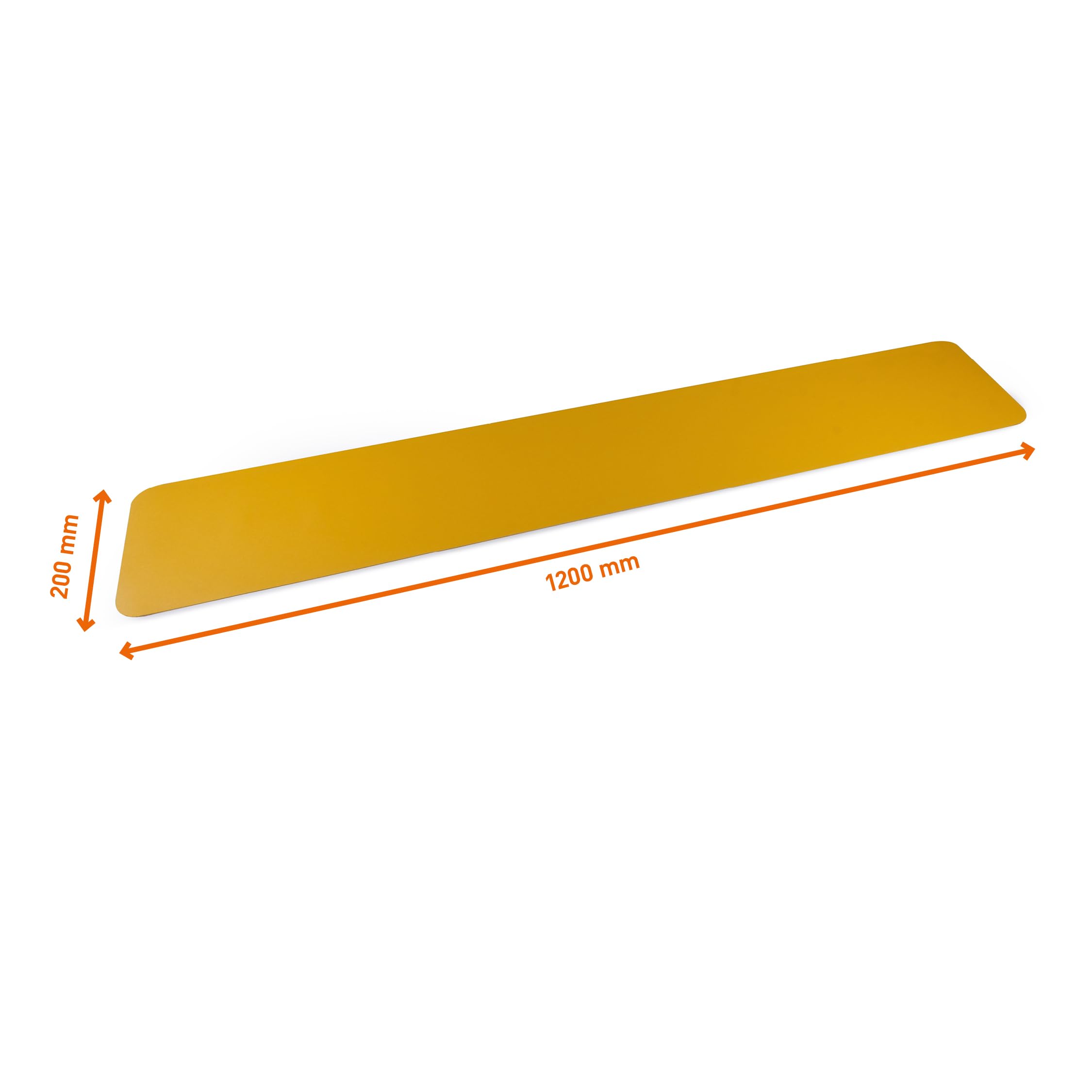 Durable Señalización de suelo rayas de cebra 200/05, adhesivo para suelos (5 rayas), similar a RAL 1003 amarillo señal, 181004