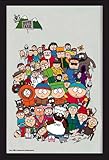 Größe (cm), ca. 20x30 empireposter South Park - South Park - Bedruckter Spiegel mit Kunststoff Rahmen in Holzoptik, Kult-Spiegel - 20x30 cm