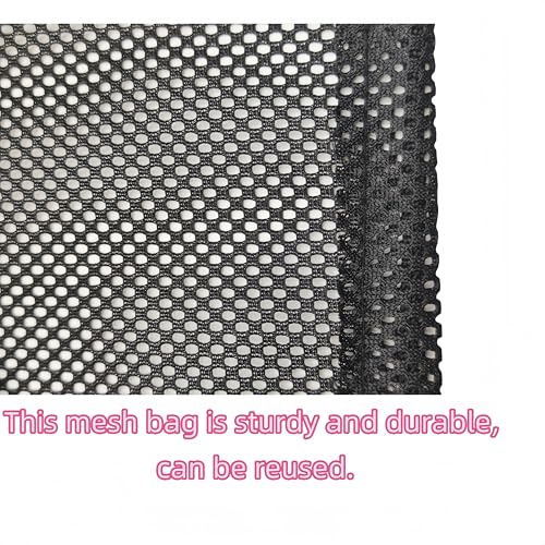 6 Pcs Mesh Bags Drawstring 11.8" x 7.5" Small Golf Ball Mesh Bag, Nylon Sports Net Bag Multipurpose for Golf Stuff Balls, Tennis ball and Travel3