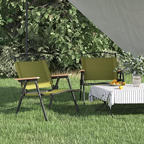 Chaise de camping pliante résistante à l'eau lot de 2 sièges légers en acier - 2