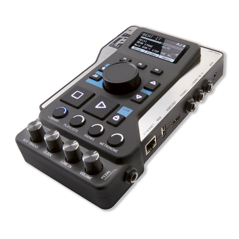M-LIVE B.Beat 128 LE WiFi: soluzione all-in-one per musicisti dal vivo con riproduzione di 16 tracce, sincronizzazione video, controllo MIDI, clic e mixer