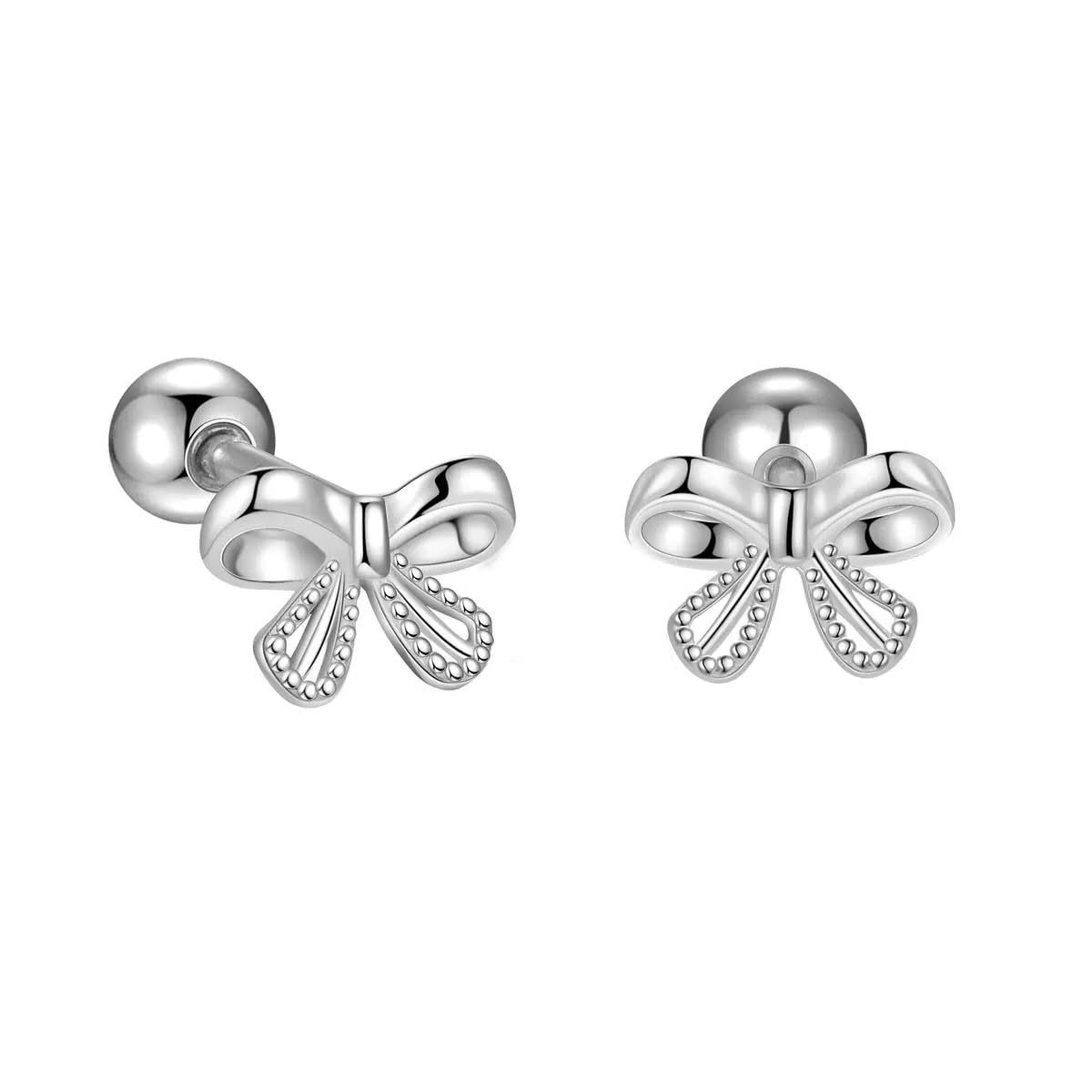 Amazon | ピアス ネジ式 つけっぱなし レディース シルバー925 silver