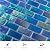 Soulscrafts Glass Mosaic Tile, Pool Glass Mosaic Backsplash 12 x 12 Inch for Swimming Pool Kitchen Bathroom, Subway, Blue 5 Sheets