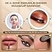Makeup Mirror with Lights, 1x/20x 360° Rotation Vanity Mirror, Brightness Adjustable Lighted Makeup Mirror with Magnification, 5000 mAh Rechargeable Double Sided Mirror with 3 Colors, Gift for Women