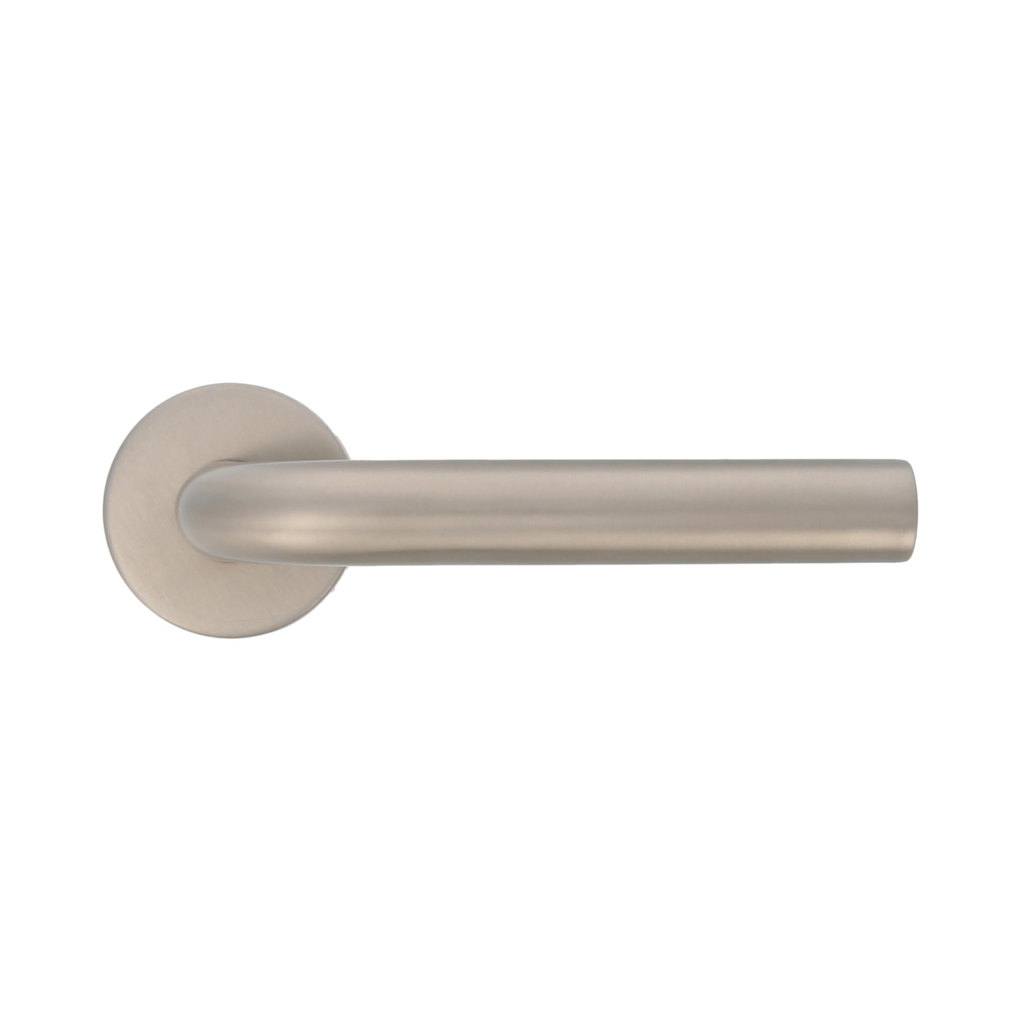 Amig - Zestaw uchwytów z rozetą, antybakteryjne wykończenie, Ø52 mm, elegancki i prosty design, idealny do domu lub biura, stal nierdzewna 18/8, kwadrat 8 mm, matowy