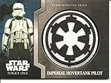 Star Wars Rogue One Mission Briefing Imperial Hovertank Pilot Empire Patch Card #12