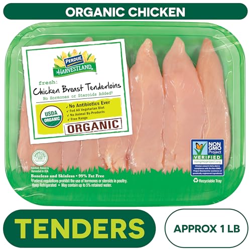 PERDUE HARVESTLAND Fresh Organic Chicken Breast Tenderloins, Weight Varies