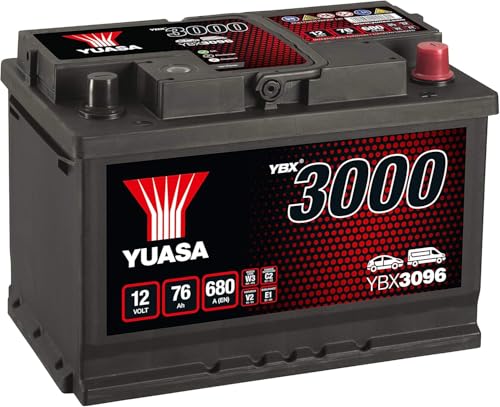 Yuasa YBX3096 12V 76Ah 680CCA Sealed Maintenance Free Car Battery