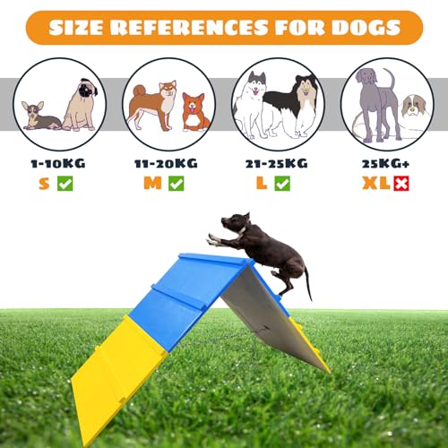 Tongmo Dogs Agility A-Frame: Premium Dog Agility Equipment for Backyard, Playground, and Park Settings – Non-Slip Dog Agility Equipment – Enhance Your Dog’s Agility Course Experience Tongmo Dogs Agility A-Frame: Premium Dog Agility Equipment for Backyard, Playground, and Park Settings – Non-Slip Dog Agility Equipment – Enhance Your Dog’s Agility Course Experience