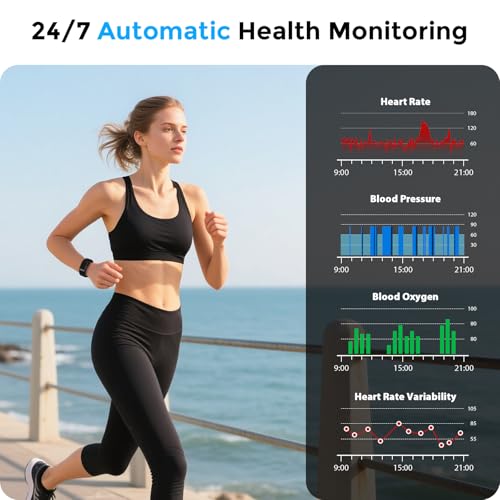 Smart-Health-Wristband-Bluetooth-Connected-Wearable-Fitness-Tracker-127-Exercise-Modes-1ATM-Water-Resistant-Tracks-Heart-RateBlood-PressureSpO2SleepSteps