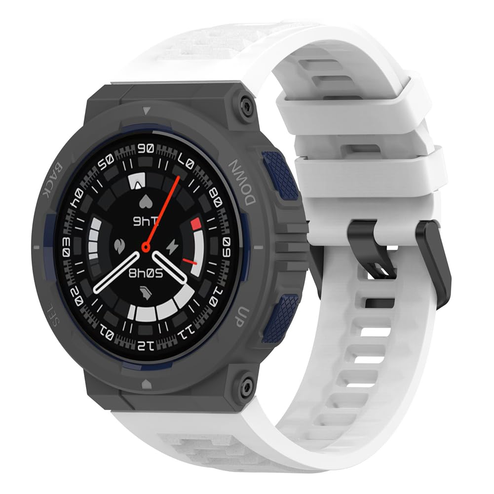 Strap Compatible with Amazfit Active Edge, Colorful Silicone Replacement Watch Band, Wristbands Women Men
