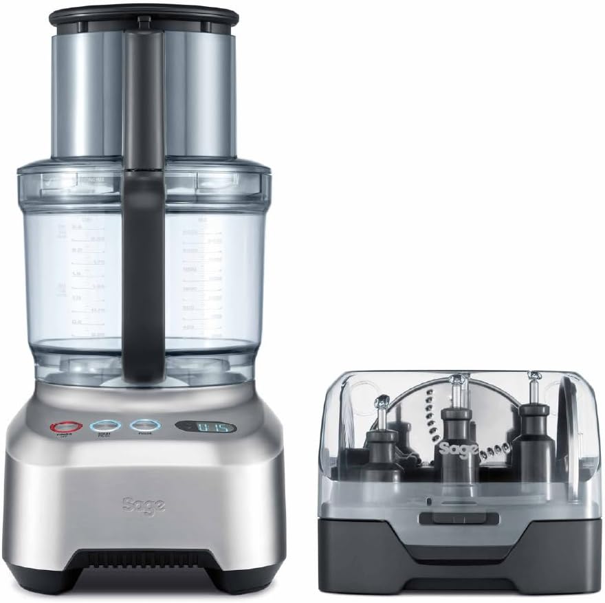 Sage The Kitchen Wizz 15 Pro Food Processor, BFP800UK, Brushed Stainless Steel
