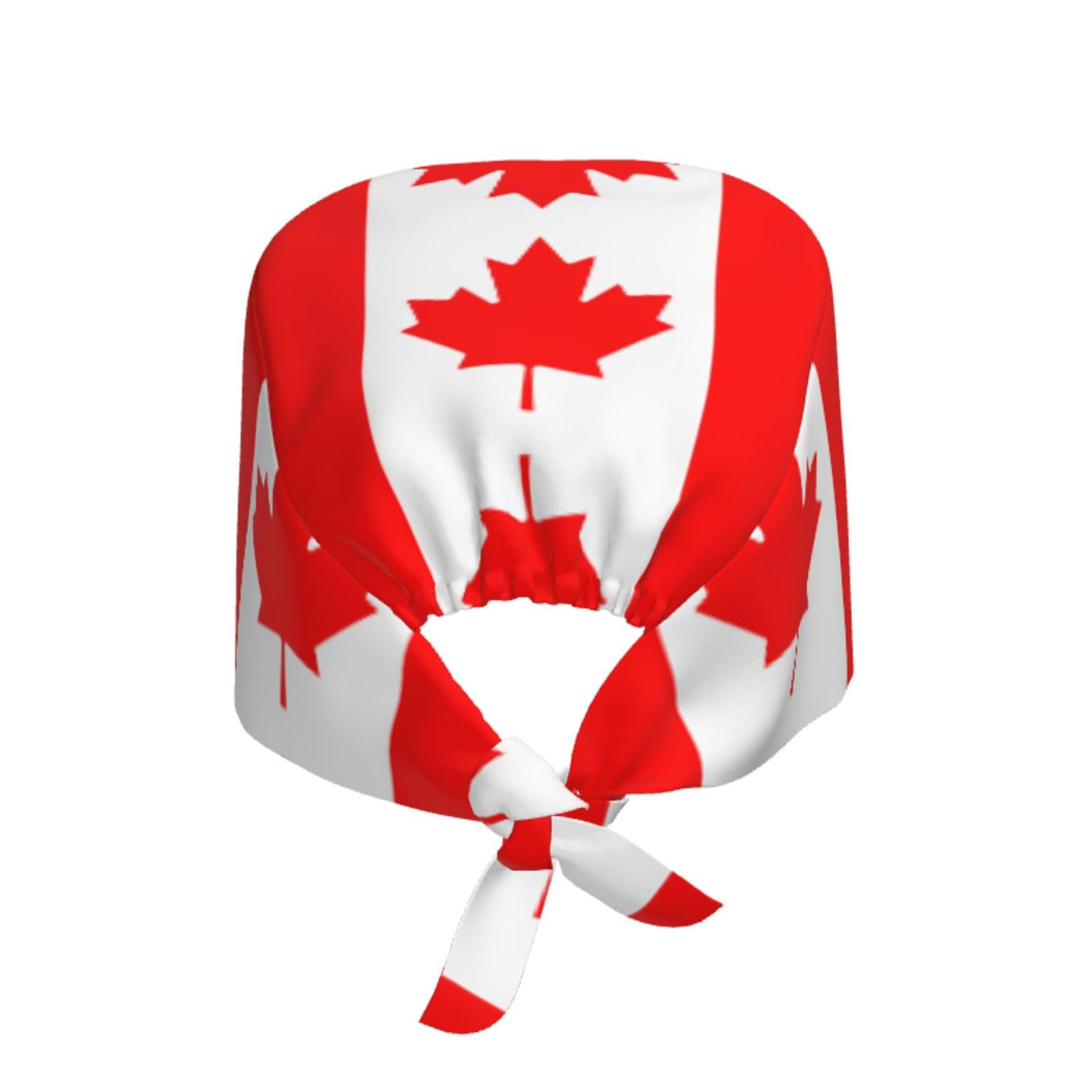 YYHWHJDE Breathable Work Hat Canadian Flag Prints Adjustable Comfortable Chef Hat for Women & Men Black