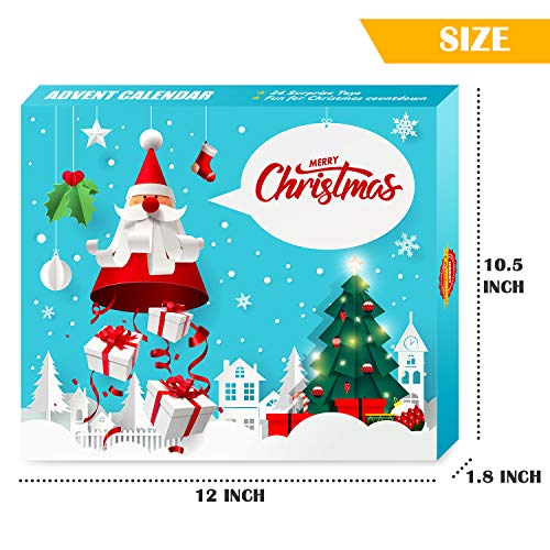 Fidget Party Toys Advent Calendar 2020 Christmas Countdown Calendar 24 PCS Fidget Relief Stress Toys for Count Down Xmas Holiday Party Favor Kids Adults Challenge