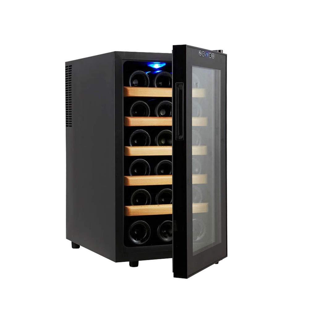 ATAAY Gabinete termoeléctrico para vinos, Seis Pisos con Capacidad para 18 Botellas de Vino 10-18 ℃ Pantalla táctil Externa 0.27KW H / 24H