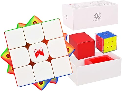 BroMoCube Nuevo QY X Man Tornado V3M Cubo de velocidad magnético QY Toys Tornado V2M Flash Verson actualizado 3x3x3 Cubo de velocidad (estrella)