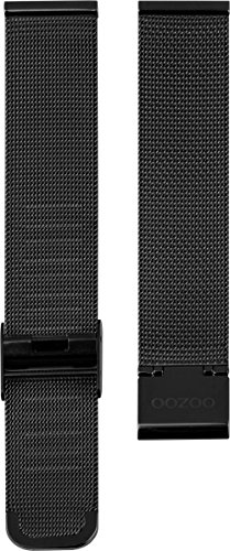 Oozoo Milanaiseband Uhrenband Armband Metallband Edelstahl Schwarz 20 MM - OA-504-20 Oozoo Milanaiseband Uhrenband Armband Metallband Edelstahl Schwarz 20 MM - OA-504-20
