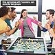 Alomejor Tischfußball, Wettkampfspiel, Tischfußball, für den Innenbereich, Mini-Tischplatte, lustiges Spiel, 2 Stück/Set (schwarz)