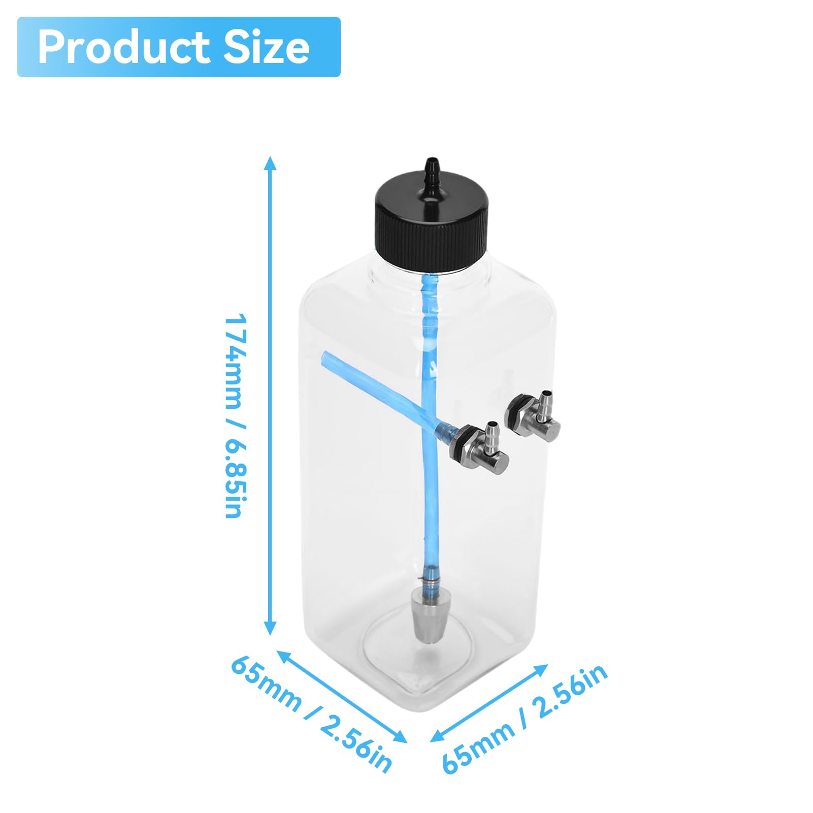 Réservoir de Carburant RC, Réservoir D'essence en Plastique Transparent pour Moteur Réservoir de Carburant pour Moteur RC Bouteille de Carburant Transparente RC pour Avion RC (500ML)