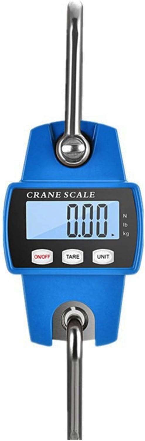 Digitale Kranwaage, 300KG 660lbs Elektronische Hängewaage, Industrie Hängende Waage mit präzisem Sensor, Mini tragbare LCD Waage mit Haken, Zugwaage Wildwaage Digital für Jagd, Bauernhof, Fabrik