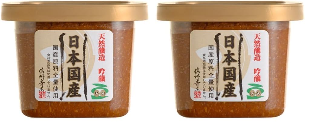 マルモ青木味噌醤油醸造場 天然醸造 吟醸 日本国産 国産原料全量使用 500g…
