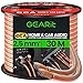 GEARit 2x2.5mm² Speaker Cable 30M, 14AWG Twin Core Speaker Wire with Polarity Markings, Flexible CCA Copper Clad Aluminum Audio Cable for In-Wall Home Home Cinema, HiFi & Car Stereo - Clear