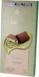 Tablete De Pistache Cacau Show Barra Lanut 130g Recheada