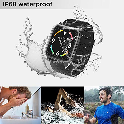 Smartwatch, smartwatch heren met vrij te kiezen achtergrondafbeelding,fitnesstracker horloges met hartslagmeters, 16… - Image 7