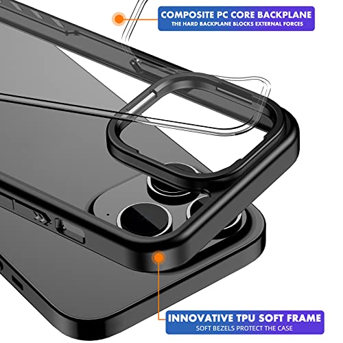 Funda iPhone 14 Pro Max verde transparente delgada y resistente a golpes 5