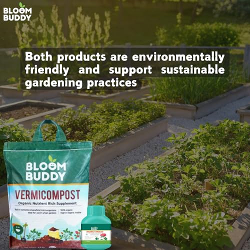 Image of Bloom Buddy Vermicompost 4.5kg & Organic Fungicide 50ml Combo - Nourish Soil & Protect Plants