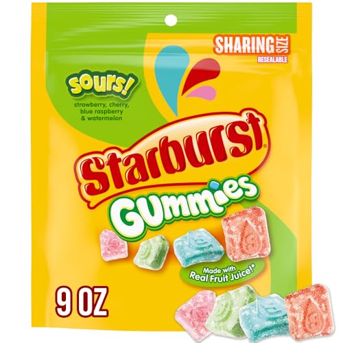 Starburst Gummies Sours Candy, 9 Ounce