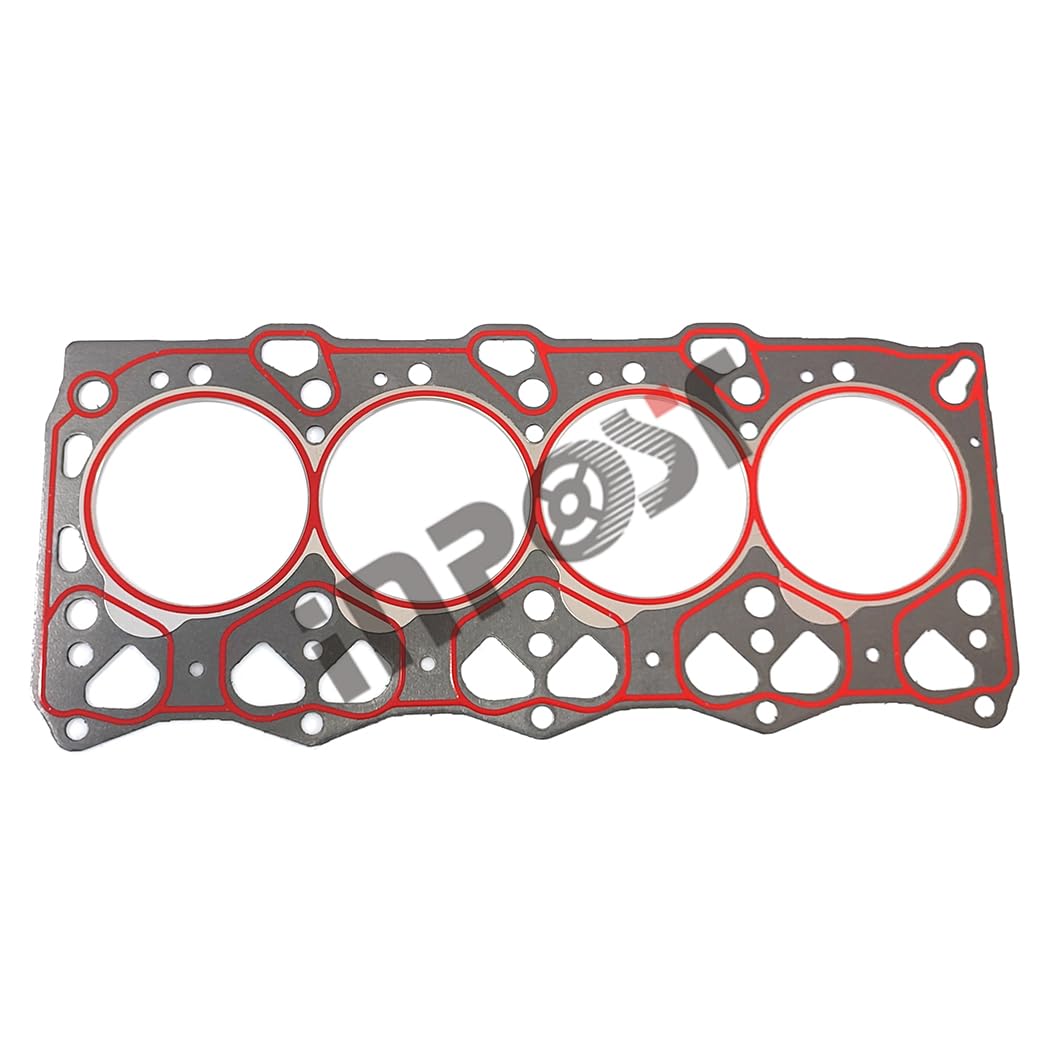 Junta de culata 4LE1 compatible con Isuzu EX55 ZX55UR ZX55 ZX55 Reparación de motor de excavadora (junta de cabeza de grafito)