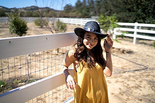 Livingston Men & Women's Woven Straw Cowboy Hat Cowgirl Western Hat Cowgirl Hats Black Cowboy Hat Cow Girl Hat Cowboy Hat Men, Black #TOP5