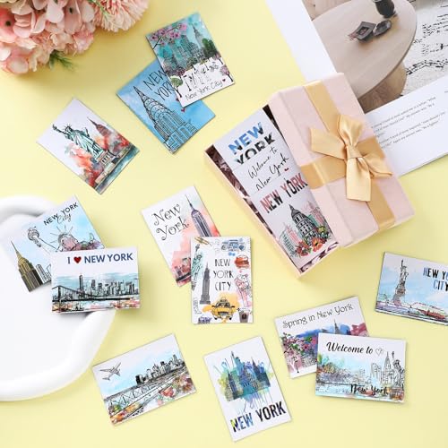 Set de 15 imanes decorativos para nevera Nueva York miniatura 4
