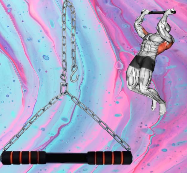 Image of Height Increase Rod For Hanging Rod For Home /Gym Use For Kids Adults Fitted With Heavy Duty Pull Up Bar Chain Sangal Heavy Duty (6FT-Pull-Up-Bar)