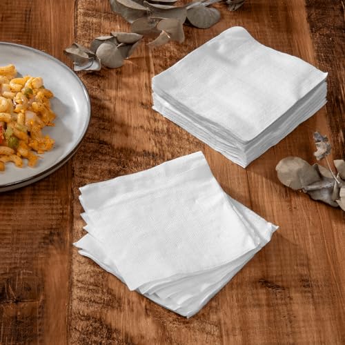 Karat [4000 ct - 4.5 x 4.5] Premium White Cocktail Napkins - Beverage Napkins for Bars, Restaurants, Parties - 9 x 9 Unfolded (KN-B99-1W)