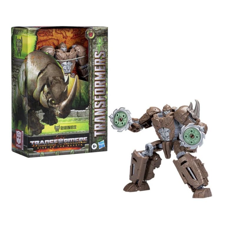Hasbro Transformers Rise of the Beasts Voyager Class Rhinox Action Figure, Brown / Grey, 6 inches - Image 4