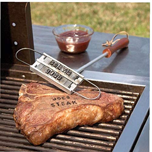 Lankater Barbecue Grill Branding Iron 55 Letters Alphabet Meat Steak Burger Bbq Accessory