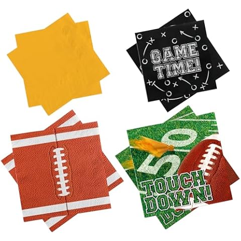 Gatherfun Football Party Napkins Set Cover